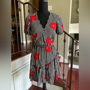 Madewell B&W Floral Dress Size 00